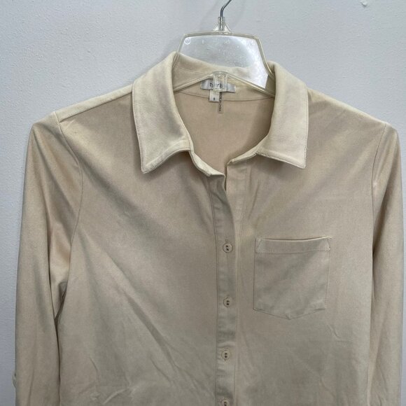 Tyler Boe Womens Long Sleeve Button Down Shirt Top Size‎ Small Minimalist - Picture 2 of 9
